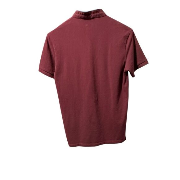 The Kooples Sport Burgundy Polo Shirt (Fitted, Size S) - Picture 2 of 7